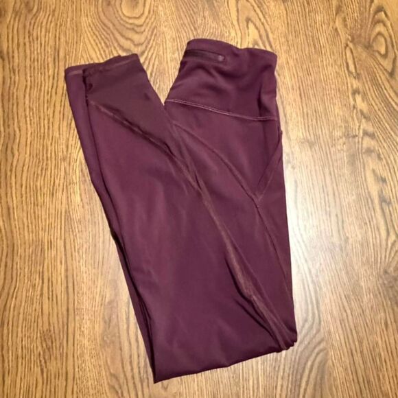 Athleta Women's Burgundy and Purple Leggings - Picture 1 of 7